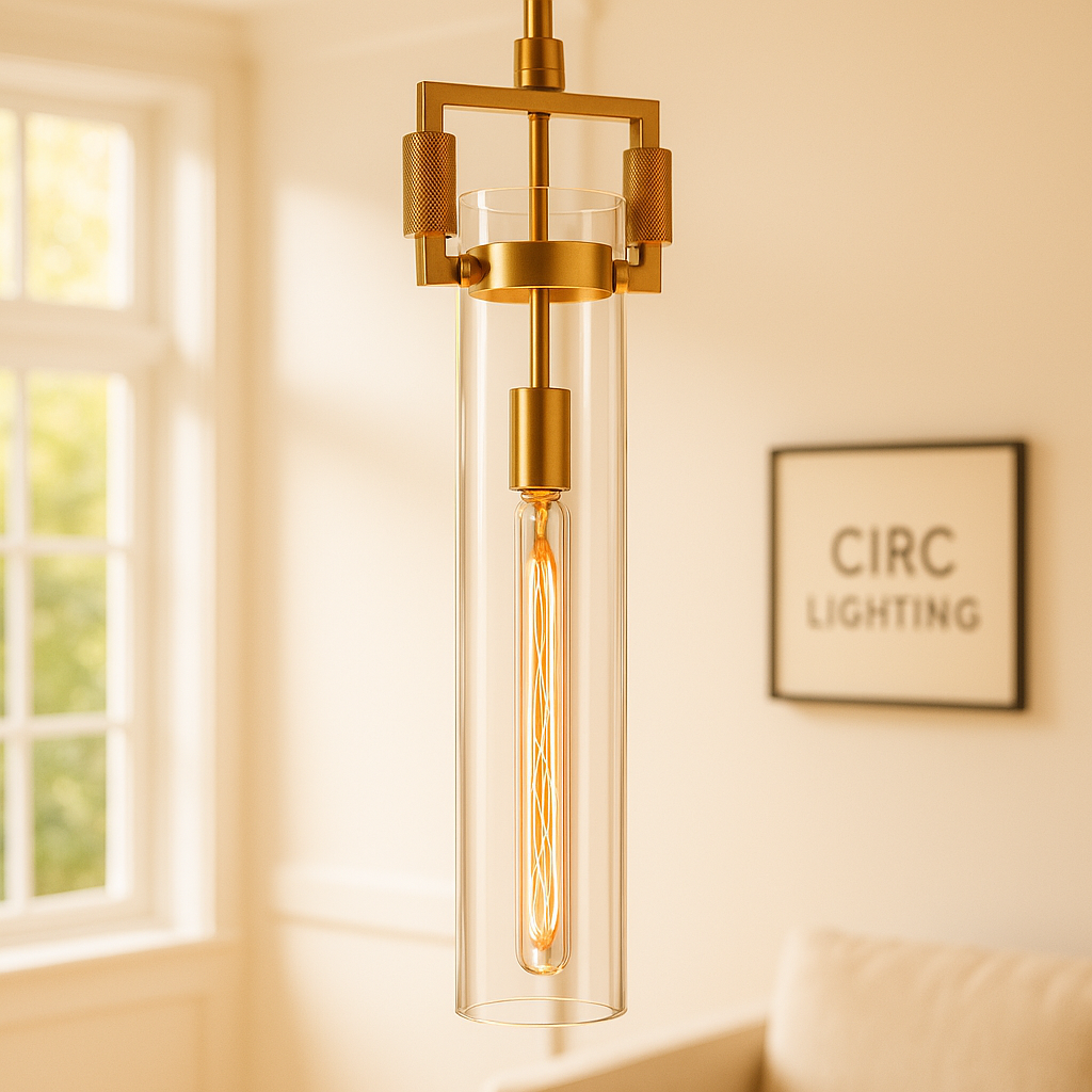 Machinist Glass Cylinder Pendant