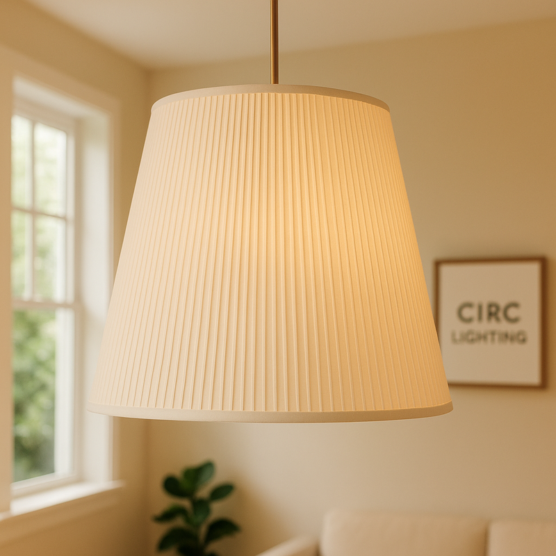 Reed Pleated Barrel Pendant