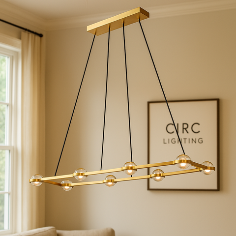 Éclatant Rectangular Chandelier 54"