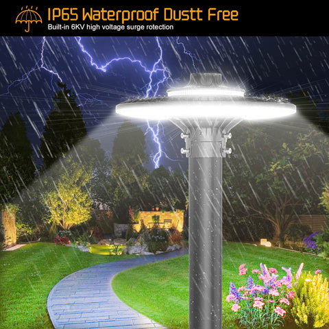 LED Circular Area Light | 60W to 200W | 5000K & CCT Tunable | External Photocell