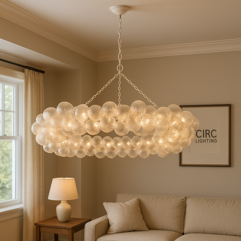 Talia Ring Chandelier 63"