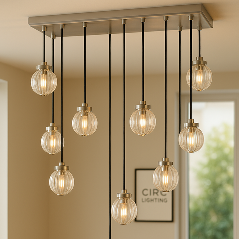 Pearl Rectangular Chandelier 36"