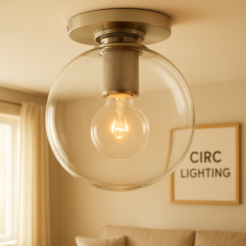 Utilitaire Globe Shade Flushmount