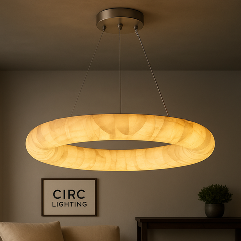 Rivage Lisse Round Chandelier 31"
