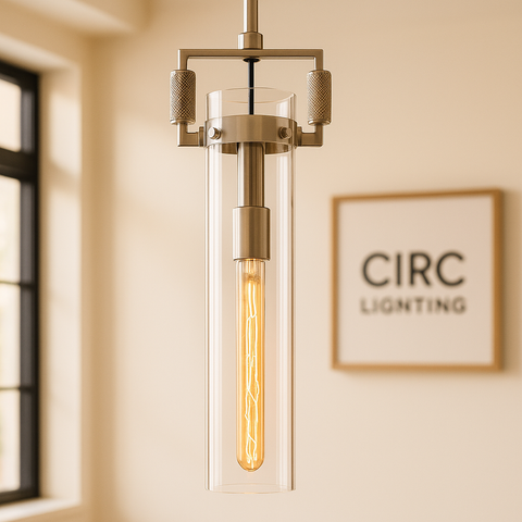 Machinist Glass Cylinder Pendant