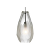 Briolette Pendant Light | Modern Faceted Glass Mini Fixture