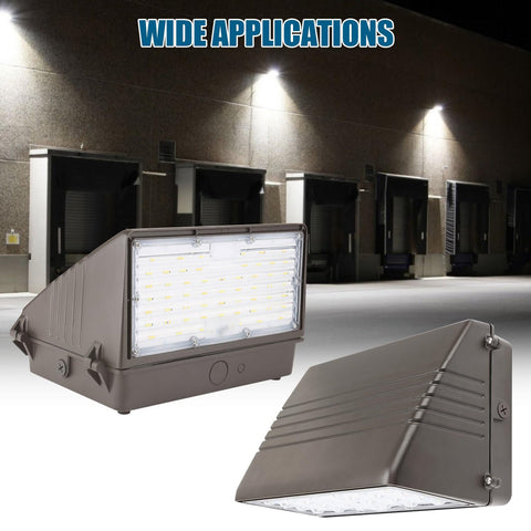 CIRC 50W-125W LED FULL CUT-OFF WALL PACK CCT TUNABLE 3/4/5K 120-277VAC WITH PHOTOCELL