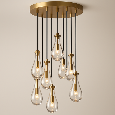 Rain Round Chandelier 18"