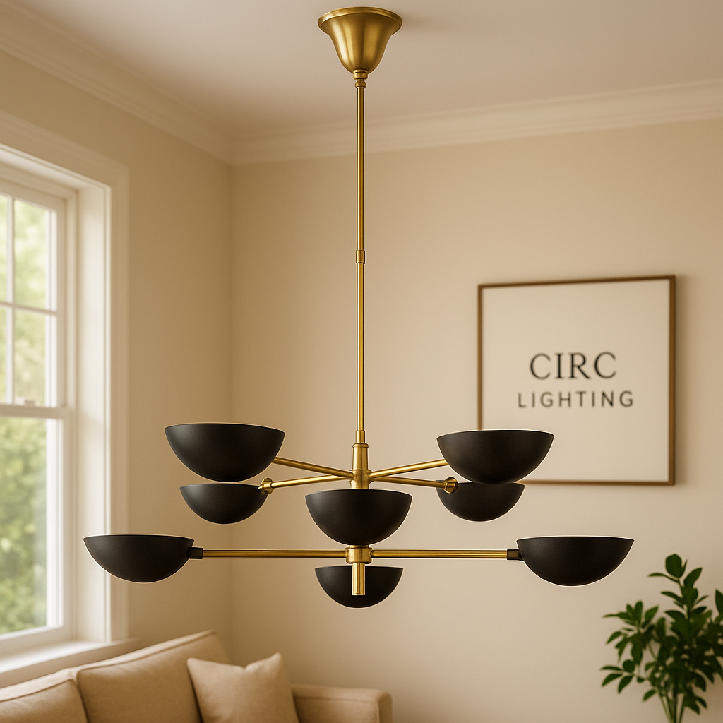 Graphic Chandelier 38"