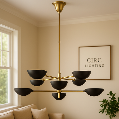 Graphic Chandelier 38"