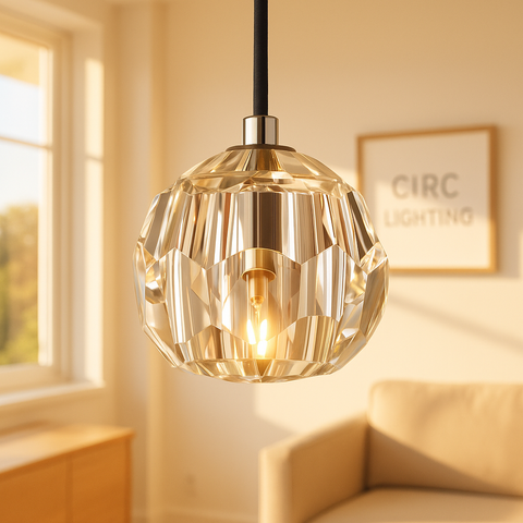 Boule De Cristal Clear Glass Cord Pendant