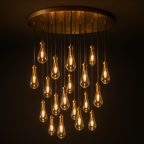 Rain Round Chandelier 47"