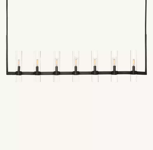 Ravelle Linear Chandelier 59" – Glass Light