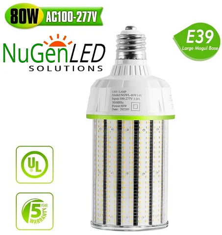CIRC 80W14SX NEW LED CORN LIGHT 80W 5000K E39