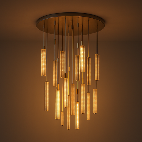 Audubon Crystal Round Chandelier 40"