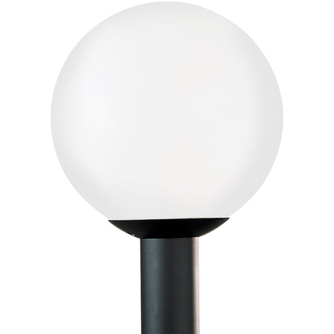 Globe 12" Post Lantern | Minimalist Modern Outdoor Globe Lighting