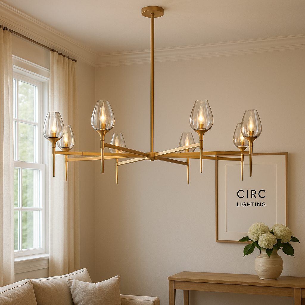 Tulip Round Chandelier 54"