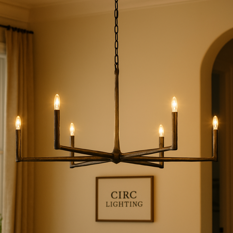 Thaddeus Round Chandelier 48"