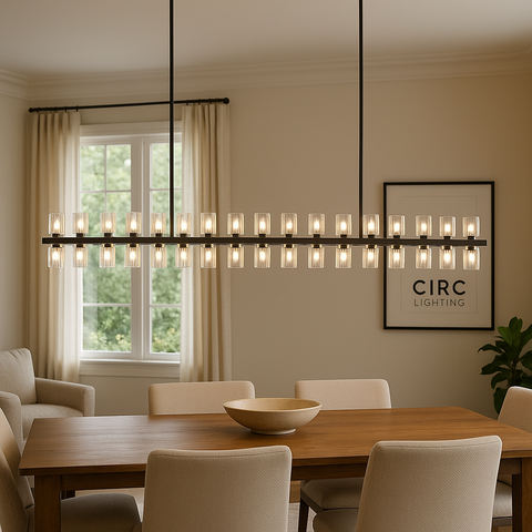 Arcachon LED Rectangular Chandelier 54"