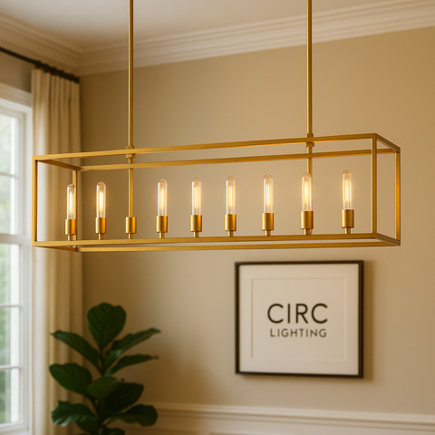 Beckman Rectangular Chandelier 72"