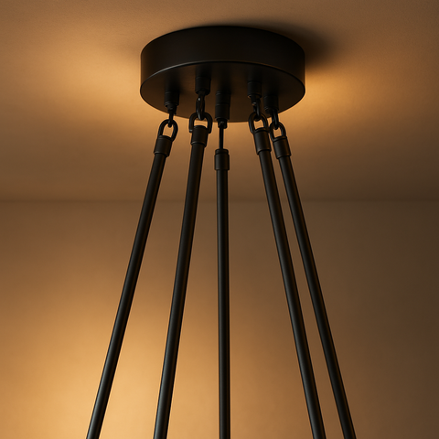 Torche De Verre Round Chandelier 70"