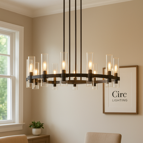 Ravelle Round Chandelier 36"