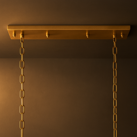 1920S Odeon Rectangular Chandelier 49"