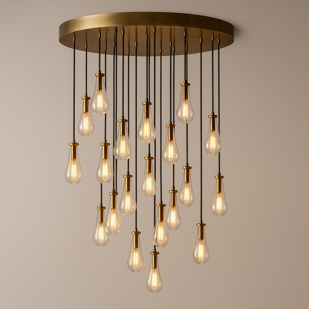 Rain Round Chandelier 47"