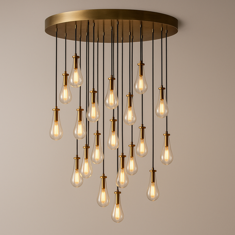 Rain Round Chandelier 47"