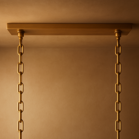 1920S Odeon Rectangular Chandelier 59"