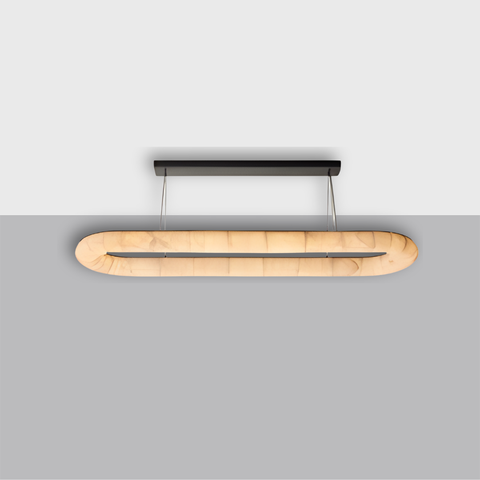 Rivage Lisse Oval Chandelier 74"