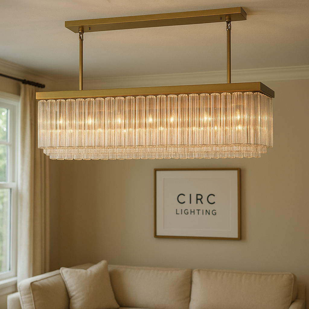Cielo Rectangular Chandelier 73"
