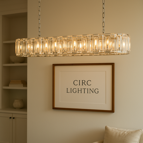 Harlow Crystal Rectangular Chandelier 74"