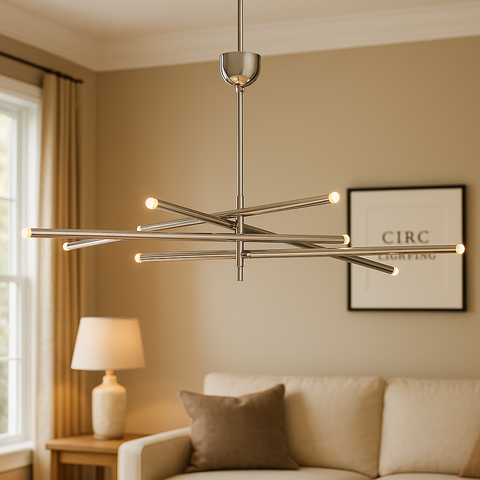 Rousseau 8-Light Mobile Orb Chandelier
