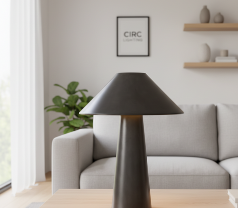 Mycena Round Metal Table Lamp