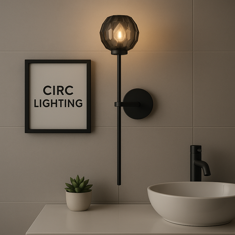 Boule de Cristal Smoke Glass Grand Sconce