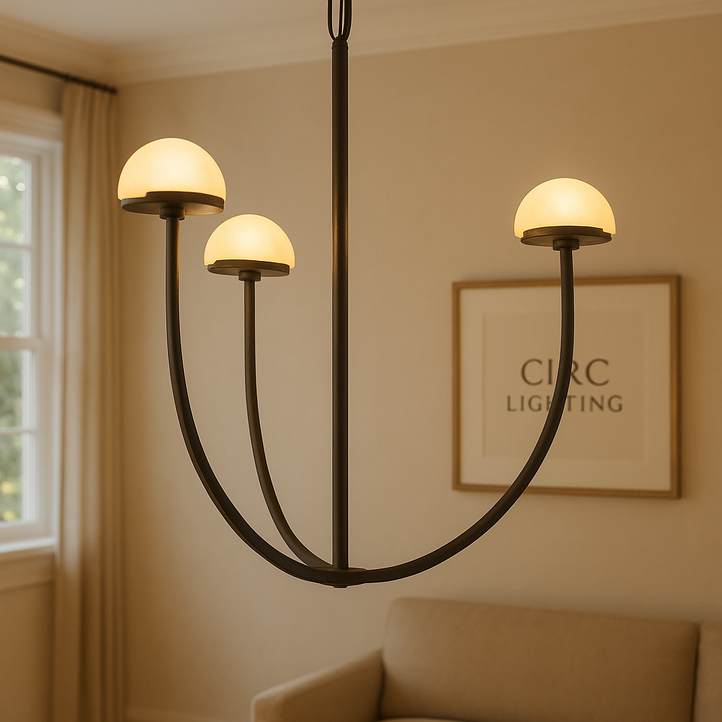 Pedra Round Chandelier 24"