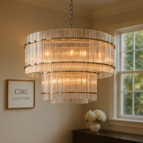 San Marco Two-Tier Round Chandelier 22"