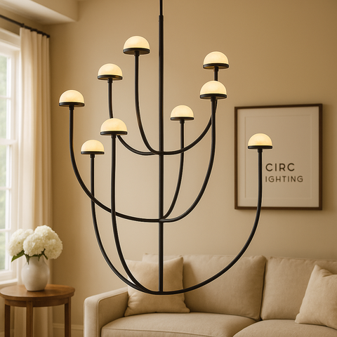 Pedra Round Chandelier 40"