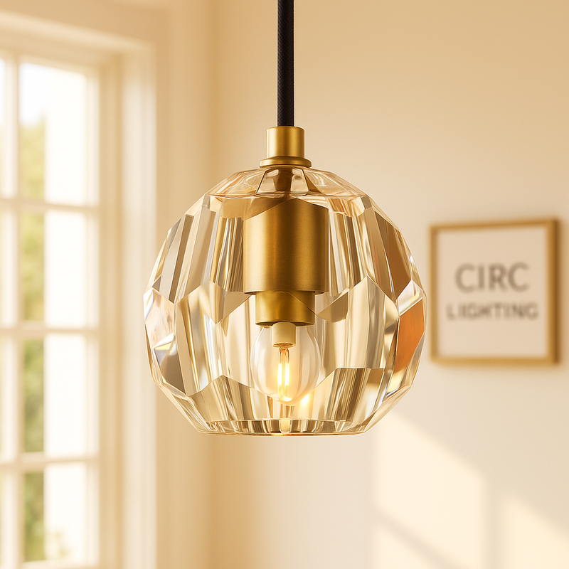 Boule De Cristal Clear Glass Cord Pendant