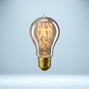 A19 Amber Quad-Loop Filament Bulb 25W | E26 Incandescent