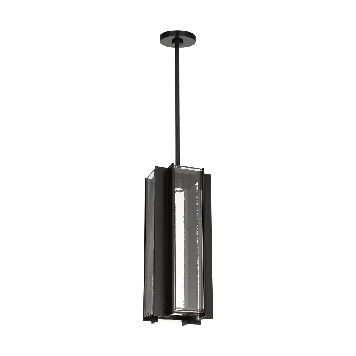 Maybeck 21 Pendant Light | Industrial Textured Glass Ceiling Fixture