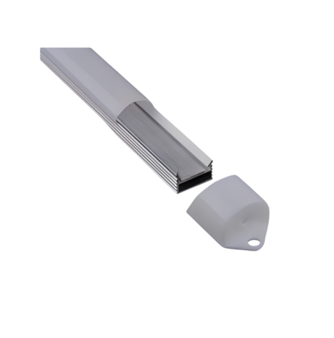Aluminum LED Corner Profile C017A | Round Cover | Multi-Length