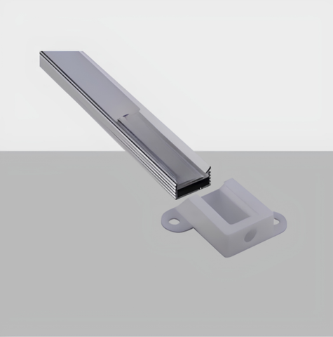 Aluminum LED Corner Profile C017B | Square Cover | Multi-Length