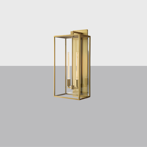 Beckman Sconce 28" | Luxury Brass & Glass Wall Light