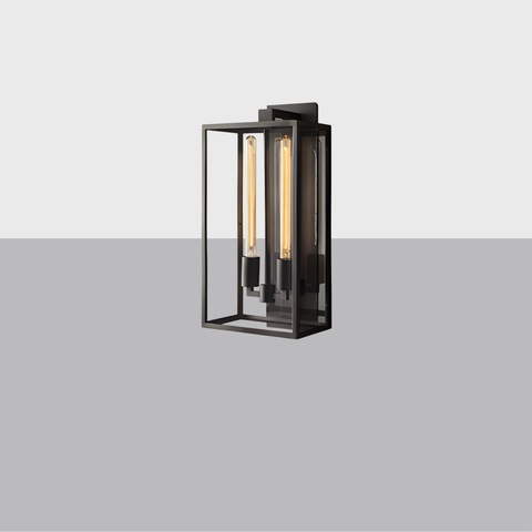 Beckman Sconce 21" | Luxury Brass & Glass Wall Light Indoor & Outdoor