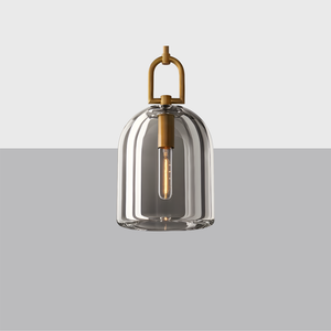 Botanist Cloche Pendant – Handcrafted Crystal Glass & Solid Brass Lighting