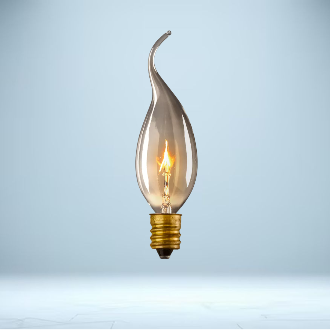 Teardrop Candelabra Bulb 25W | E12 Clear, 2700K 200lm
