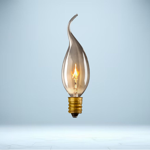 Teardrop Candelabra Bulb 25W | E12 Clear, 2700K 200lm