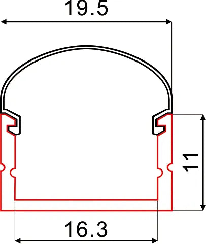 Aluminum LED Profile C057A | 1M/2M/3M | CIRC Lighting